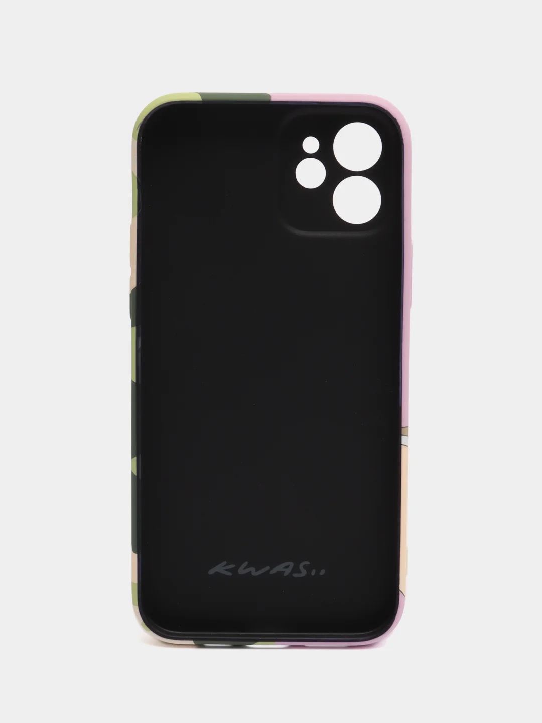 Хаки светящийся чехол-накладка LUXO для iPhone 12 с флуоресцентным рисунком KAWS