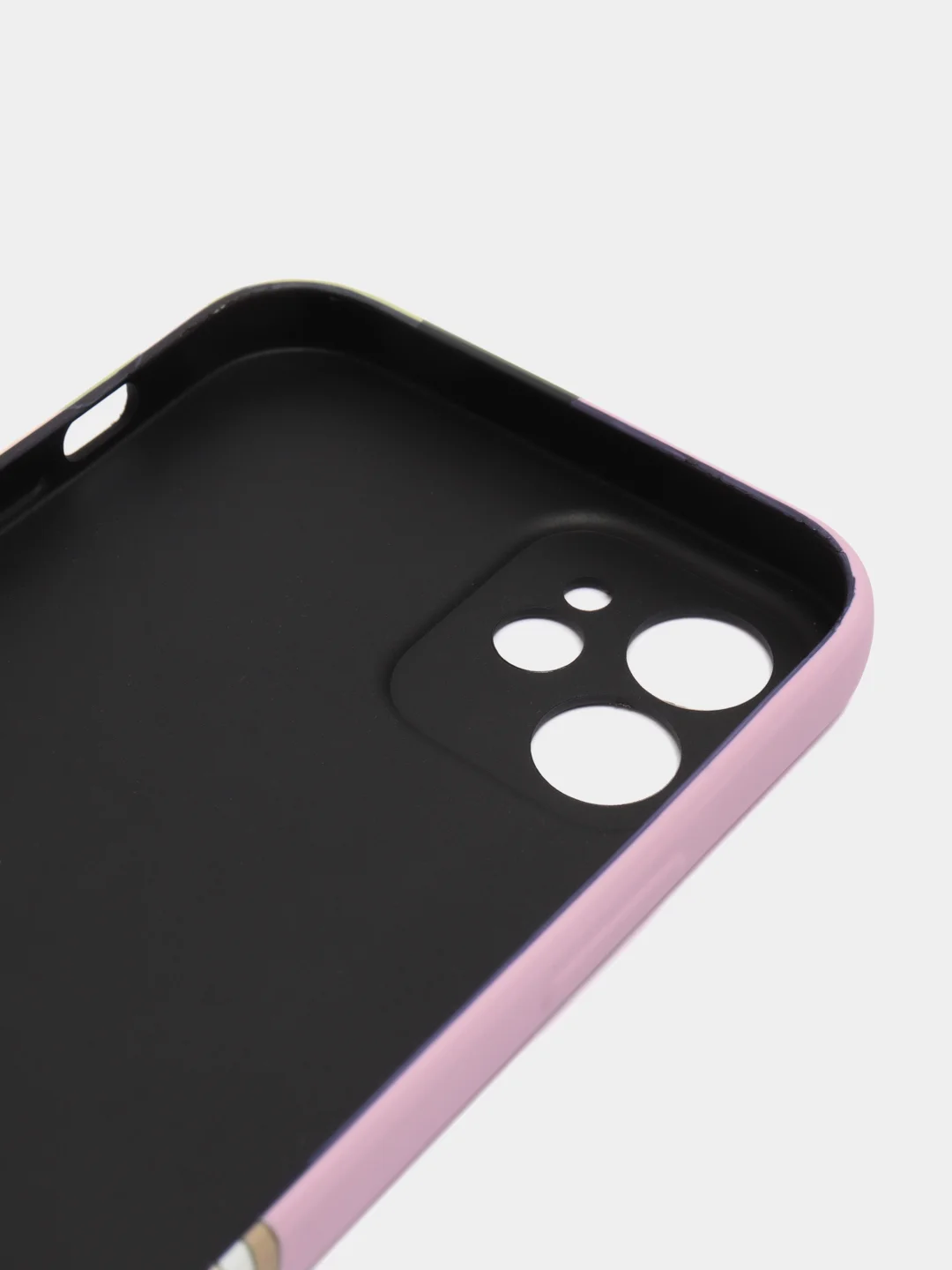 Хаки светящийся чехол-накладка LUXO для iPhone 12 с флуоресцентным рисунком KAWS