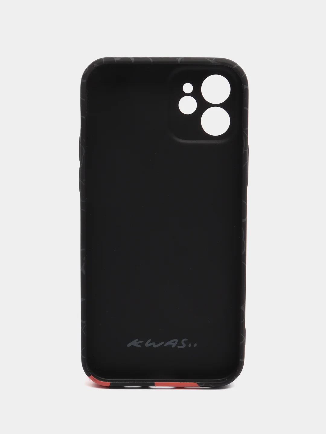 Хром светящийся чехол-накладка LUXO для iPhone 12 с флуоресцентным рисунком KAWS