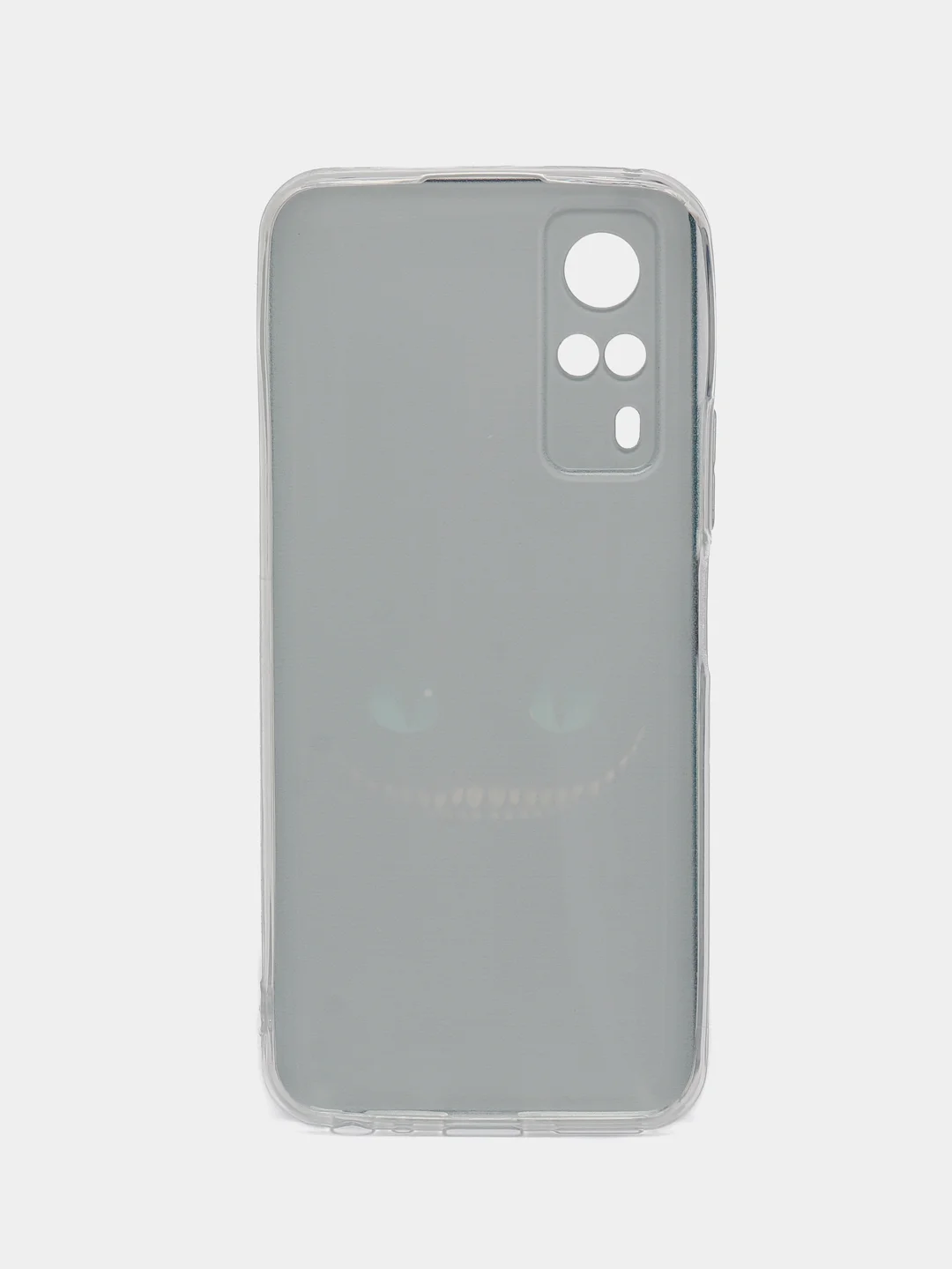 Черный силиконовый чехол на Vivo Y31/Y53s 4G / Виво Y31 прозрачный, с рисунком, защита камеры