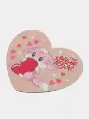 Пастельно-коралловый валентинки голографические
