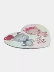 Серый меланж валентинки голографические