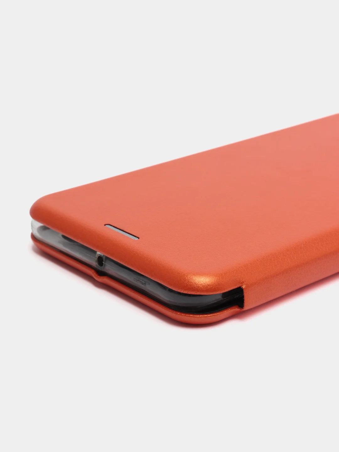 Оранжевый чехол-книжка на Samsung Galaxy A60, M40, из экокожи, с карманом для карт