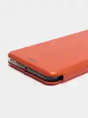 Оранжевый чехол-книжка на Samsung Galaxy A60, M40, из экокожи, с карманом для карт