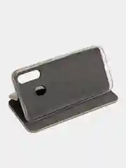 Золотой чехол-книжка на Samsung Galaxy A60, M40, из экокожи, с карманом для карт
