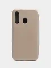 Золотой чехол-книжка на Samsung Galaxy A60, M40, из экокожи, с карманом для карт