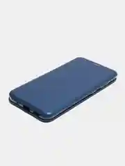 Синий чехол-книжка на Samsung Galaxy A60, M40, из экокожи, с карманом для карт