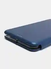 Синий чехол-книжка на Samsung Galaxy A60, M40, из экокожи, с карманом для карт