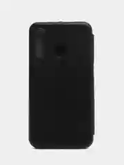Черный чехол-книжка на Samsung Galaxy A60, M40, из экокожи, с карманом для карт