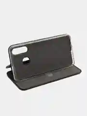 Черный чехол-книжка на Samsung Galaxy A60, M40, из экокожи, с карманом для карт
