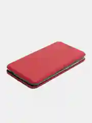 Красный чехол-книжка на Xiaomi Redmi Note 3 из экокожи, с карманом для карт