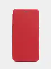 Красный чехол-книжка на Xiaomi Redmi Note 3 из экокожи, с карманом для карт