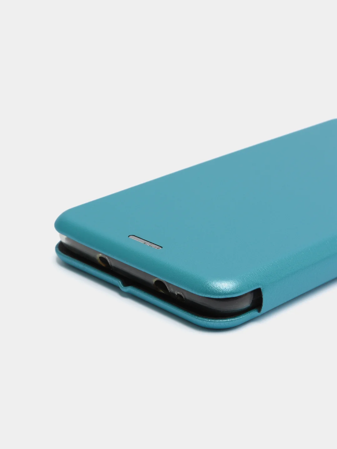 Голубой чехол-книжка на Xiaomi Redmi Note 3 из экокожи, с карманом для карт
