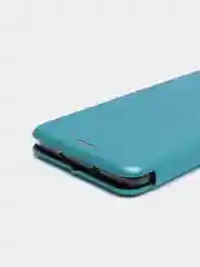 Голубой чехол-книжка на Xiaomi Redmi Note 3 из экокожи, с карманом для карт