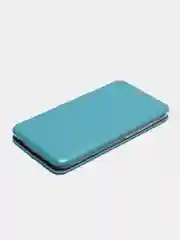Голубой чехол-книжка на Xiaomi Redmi Note 3 из экокожи, с карманом для карт