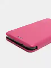 Фуксия чехол-книжка на Xiaomi Redmi Note 3 из экокожи, с карманом для карт