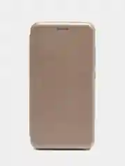 Золотой чехол-книжка на Xiaomi Redmi Note 3 из экокожи, с карманом для карт