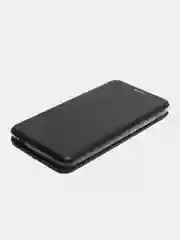 Черный чехол-книжка на Xiaomi Redmi Note 3 из экокожи, с карманом для карт