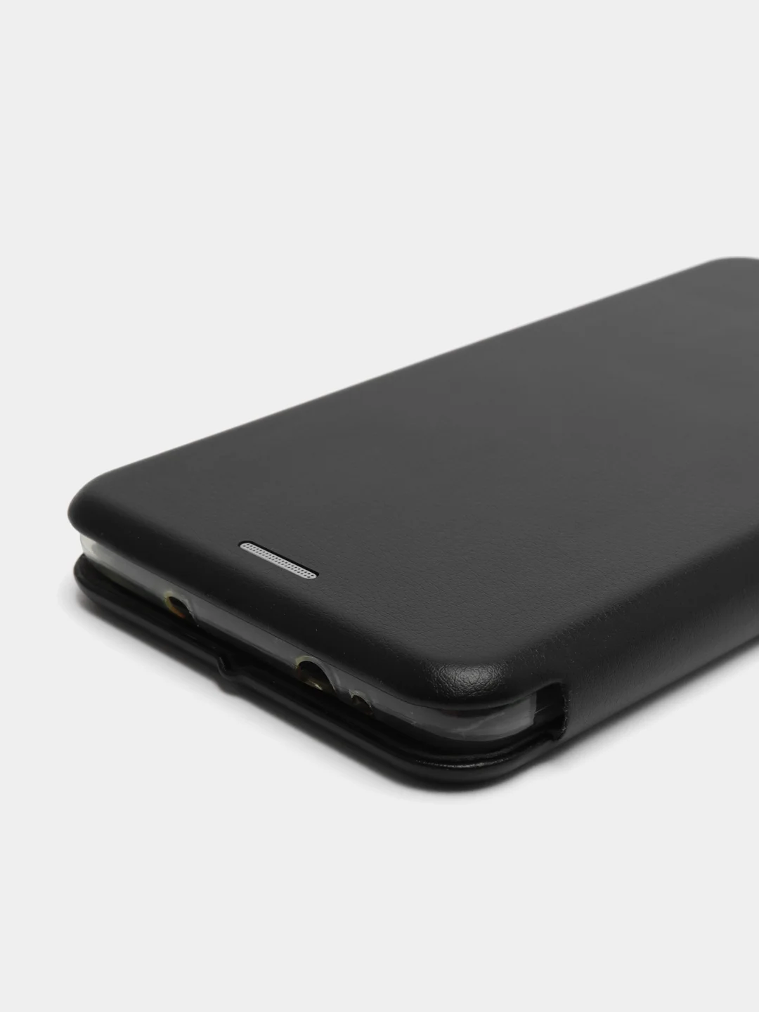Черный чехол-книжка на Xiaomi Redmi Note 3 из экокожи, с карманом для карт