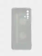 Хром силиконовый чехол на Xiaomi Redmi 9T / Редми 9Т прозрачный, с рисунком, защита камеры