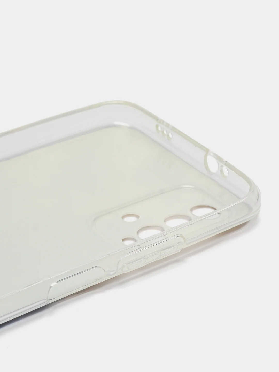 Синий силиконовый чехол на Xiaomi Redmi 9T / Редми 9Т прозрачный, с рисунком, защита камеры