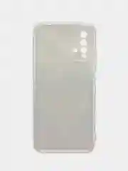 Синий силиконовый чехол на Xiaomi Redmi 9T / Редми 9Т прозрачный, с рисунком, защита камеры