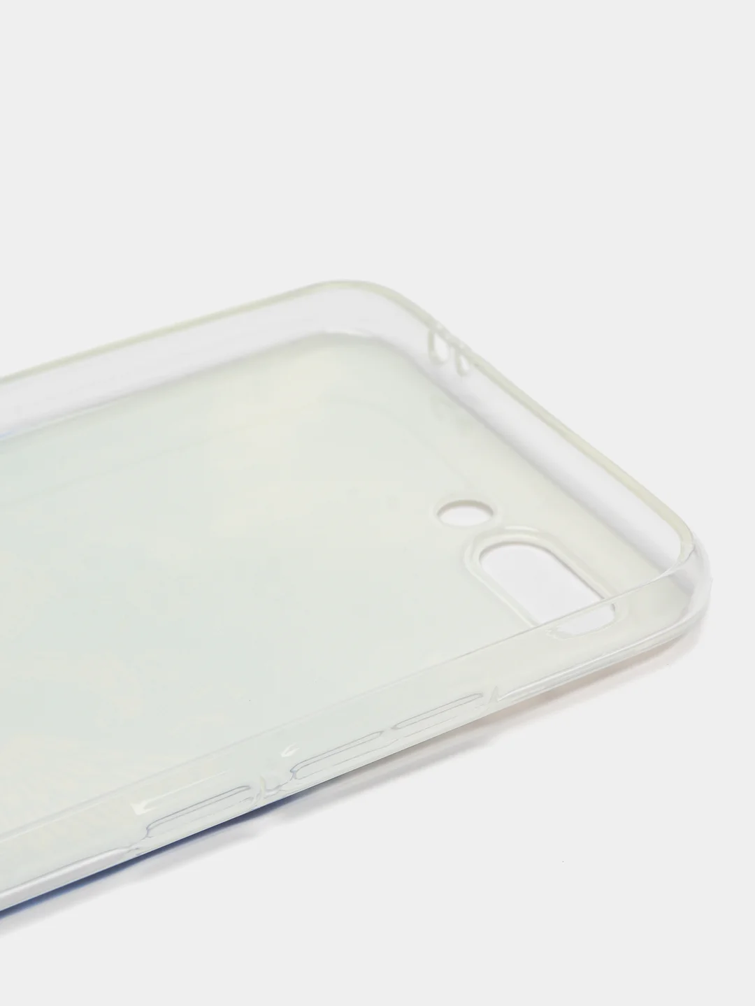 Синий силиконовый чехол на Honor 10 / Хонор 10 прозрачный, с рисунком, защита камеры