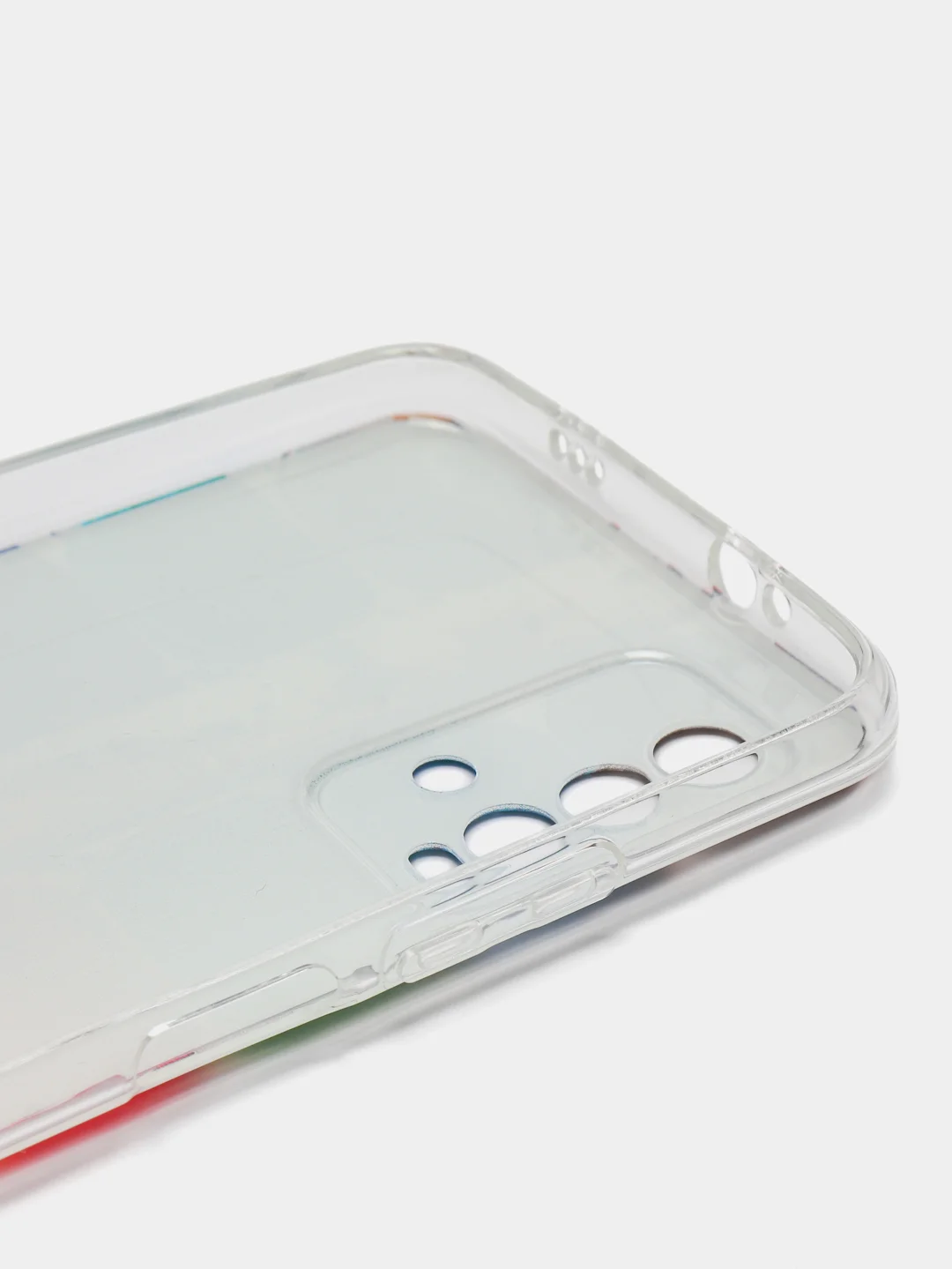 Бордовый силиконовый чехол на Xiaomi Redmi 9T / Редми 9Т прозрачный, с рисунком, защита камеры