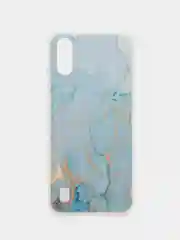 Светло-синий чехол на ZTE Blade A51 lite/Blade A5 (2020) / ЗТЕ Блэйд А51 Лайт прозрачный, с рисунком