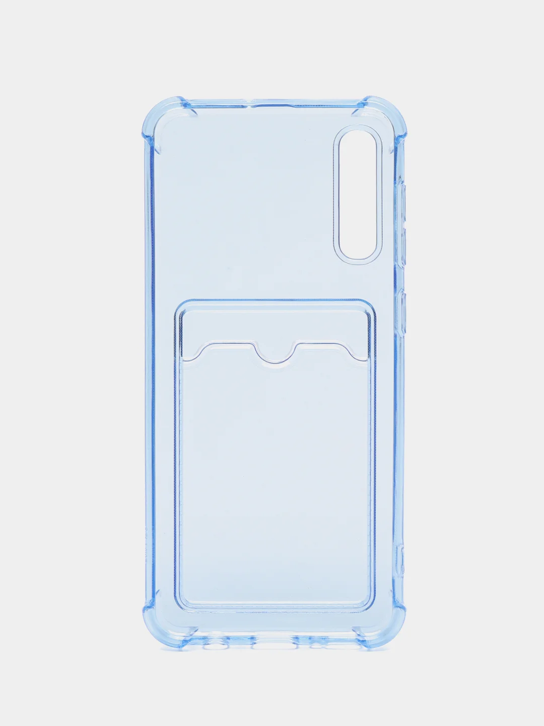 Светло-синий чехол для Samsung Galaxy A50 / A30S / A50S (Самсунг А50 А30С А50С), с карманом для карт