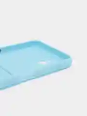 Ледяной чехол для Realme C35 (Реалми С35), прозрачный, с карманом для карт