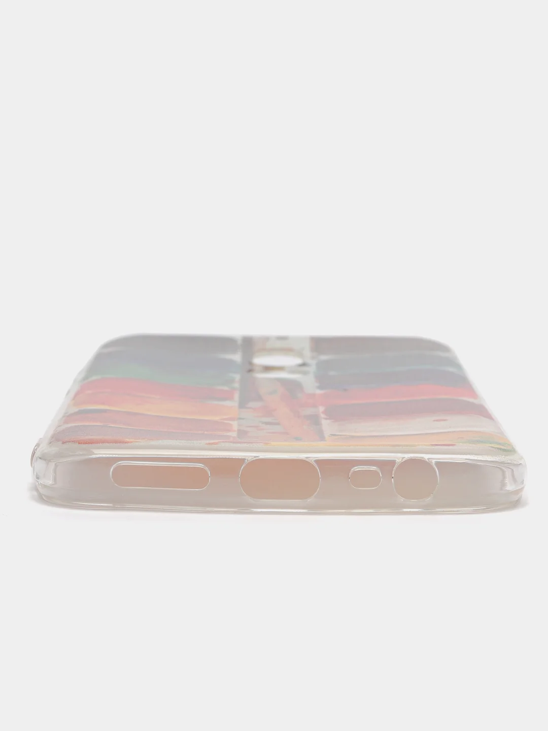 Бордовый силиконовый чехол на Xiaomi Redmi 8 / Сяоми Редми 8 прозрачный, с рисунком, защита камеры