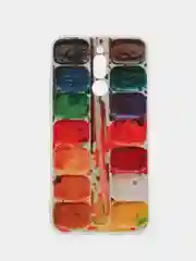 Бордовый силиконовый чехол на Xiaomi Redmi 8 / Сяоми Редми 8 прозрачный, с рисунком, защита камеры