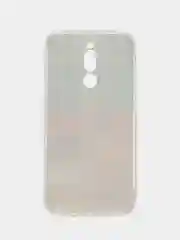 Бордовый силиконовый чехол на Xiaomi Redmi 8 / Сяоми Редми 8 прозрачный, с рисунком, защита камеры