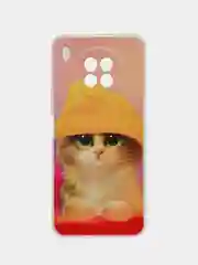 Желтый чехол на Huawei Nova 8i/Honor 50 lite / Хонор 50 Лайт прозрачный с рисунком, защита камеры