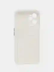 Белый чехол для Realme C35 (Реалми С35), прозрачный, с карманом для карт