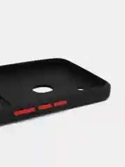Черный чехол Tecno Spark Go 2022 / Spark 8C / Техно Спарк Го 2022 / Спарк 8С с карманом для карт