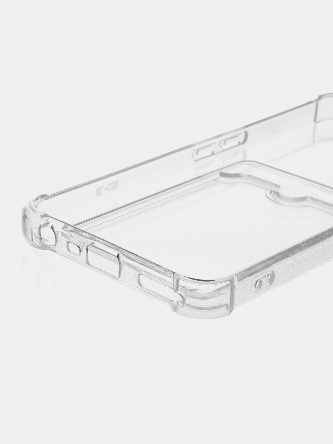 Прозрачный чехол для Realme C35 (Реалми С35), прозрачный, с карманом для карт