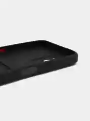 Черный чехол для Realme C35 (Реалми С35), прозрачный, с карманом для карт