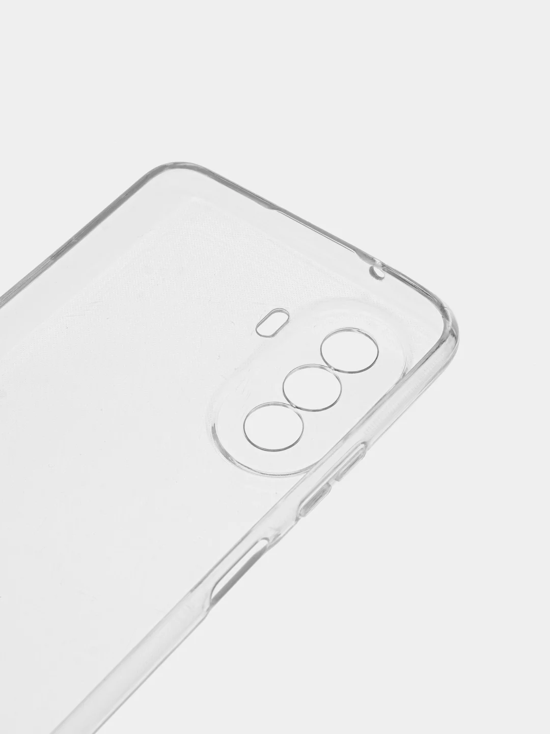 Серебряный чехол для Huawei Nova Y71 / Y70 / Y70 Plus (Нова у70 / у70 Плюс), прозрачный
