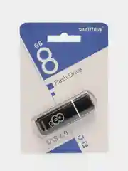 Черный флешка USB SmartBuy "Glossy" 4/8/16/32/64 GB