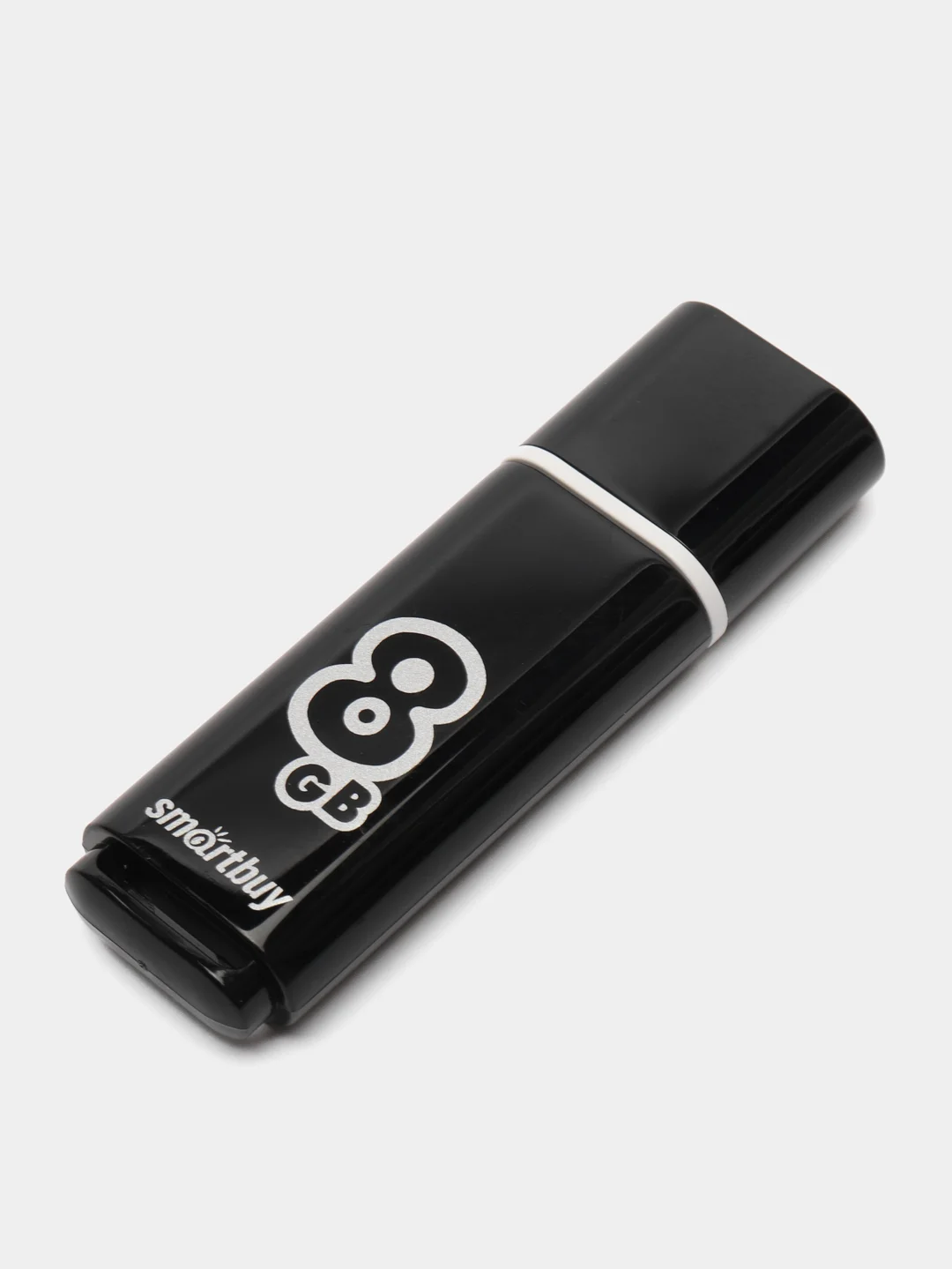Черный флешка USB SmartBuy "Glossy" 4/8/16/32/64 GB