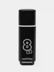Черный флешка USB SmartBuy "Glossy" 4/8/16/32/64 GB