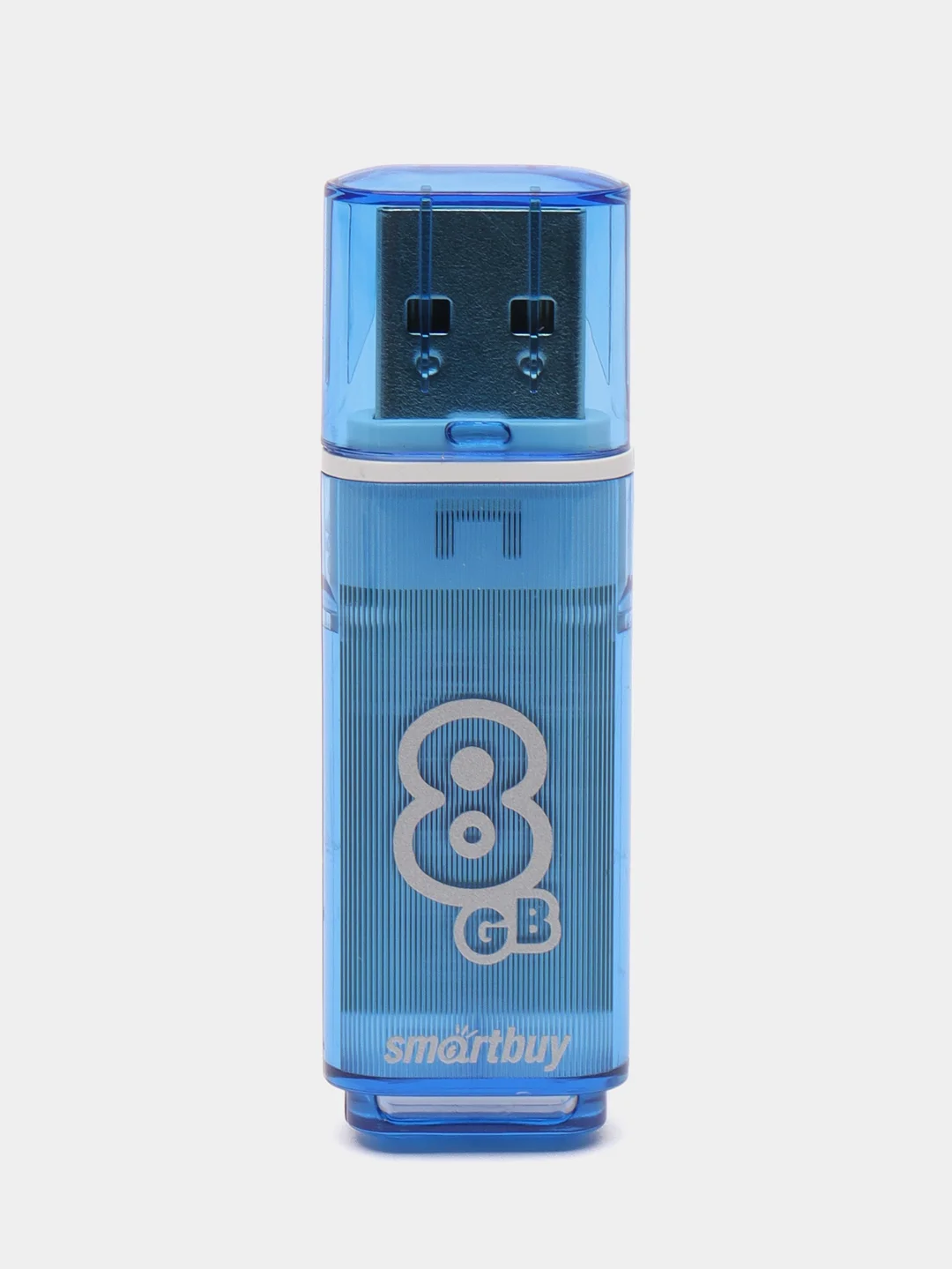 Синий флешка USB SmartBuy "Glossy" 4/8/16/32/64 GB