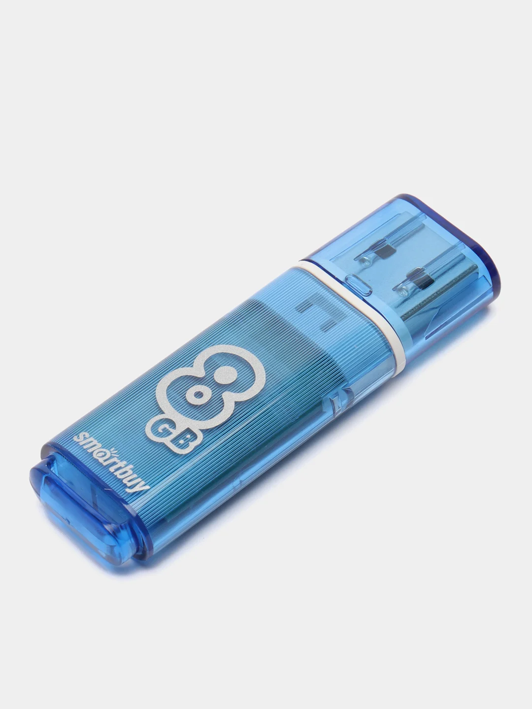 Синий флешка USB SmartBuy "Glossy" 4/8/16/32/64 GB