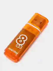Желтый флешка USB SmartBuy "Glossy" 4/8/16/32/64 GB