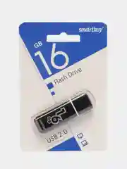 Черный флешка USB SmartBuy "Glossy" 4/8/16/32/64 GB
