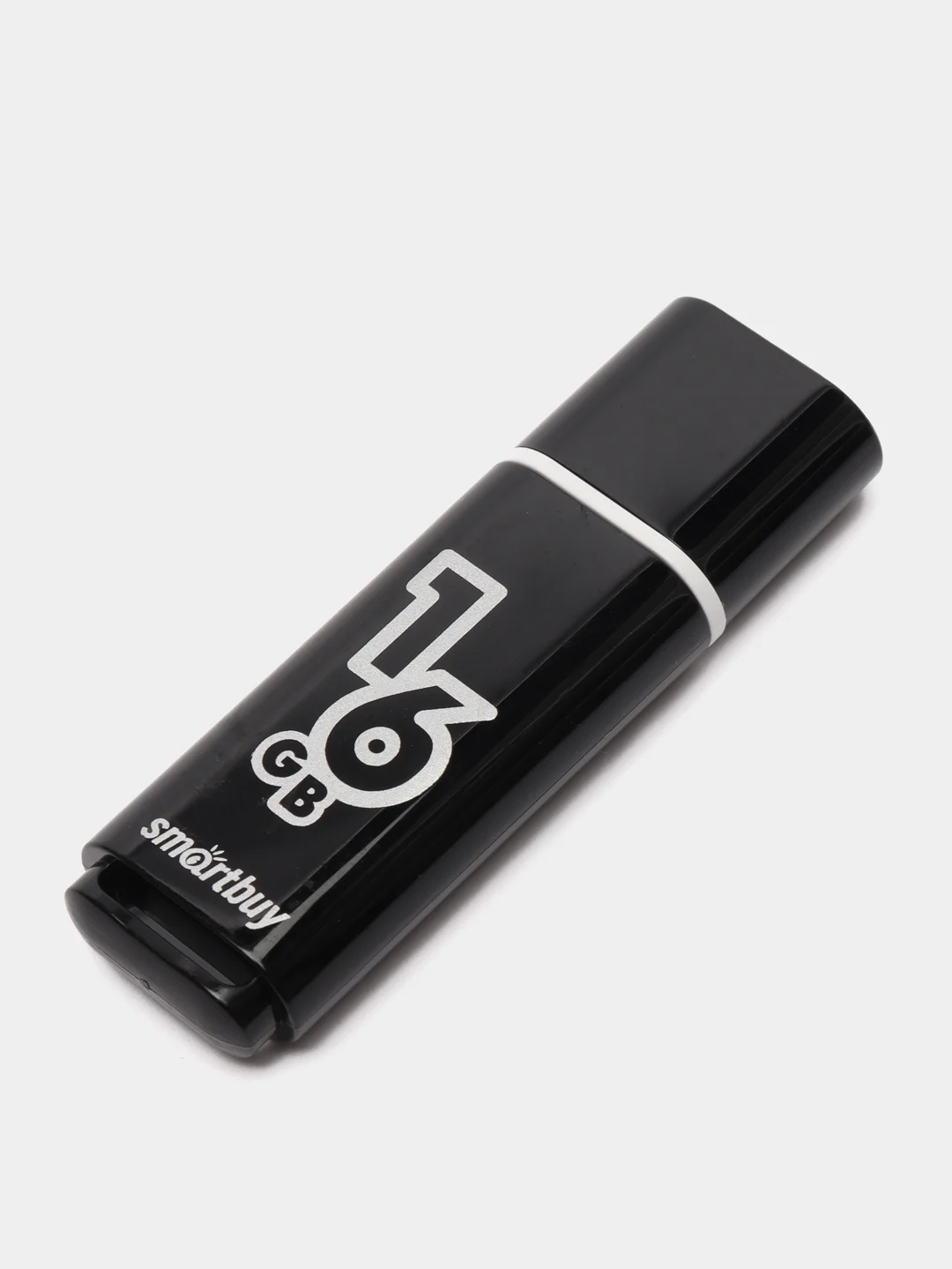 Черный флешка USB SmartBuy "Glossy" 4/8/16/32/64 GB