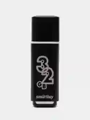 Черный флешка USB SmartBuy "Glossy" 4/8/16/32/64 GB