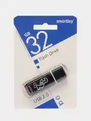 Черный флешка USB SmartBuy "Glossy" 4/8/16/32/64 GB